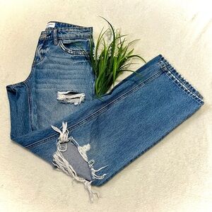 Flying Monkey Loose Low Rise Distressed Boyfriend Jean - Size 23 (measures 27")